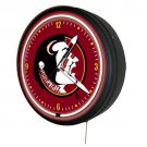 New Huge 1950's style Florida State Seminoles 20" neon clock - more teams also