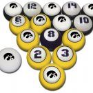 New NCAA Iowa Hawkeyes game room billiard pool set - 50+ Schools available