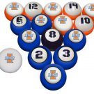 New NCAA Illinois Fighting Illini Billiard pool ball set - 50+ teams available