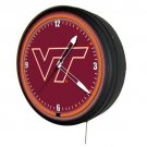 New Virginia Tech Hokies 1950's style neon electric clock - Huge, 20" all metal
