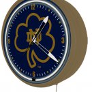 Huge New metal Notre Dame Fighting Irish 20" neon game room electric clock
