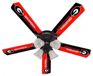 New Ncaa Sec Georgia Bulldogs 52 Ceiling Fan 1930 S Style Coke