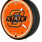 New Jumbo 20" Oklahoma State Cowboys electric neon metal clock -50+ teams also
