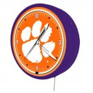 New Huge 1950's style Clemson Tigers metal neon clock -50+ teams, Coke available