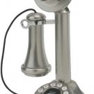 New 1920's style Brushed Chrome Crosley CandleStick phone - more telephones ava.