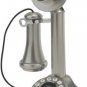 New 1920's style Brushed Chrome Crosley CandleStick phone - more telephones ava.