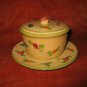 Vintage Japan Hand Painted Sugar Bowl with Lid