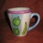 DANSK Handpainted Coffee Mug Cup Vegetables Tomato Eggplant Pepper