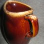 Signed Hull Brown Mirror Drip Creamer
