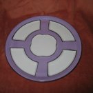 Vtg Musterschutz Czechoslovakia Color Block Wall Plate Or Divided Relish Dish