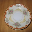 NORITAKE FIESTA RED BORDER Demitasse SAUCER 4 3/4"