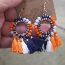 football team color Tassel EarringsTassel Earrings