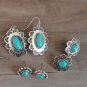 Turquoise Earring Set 3 Pairs Squash