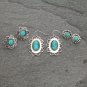 Turquoise Earring Set 3 Pairs Squash