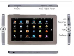 RAMOS W10V3.0 7" Resistive Android 2.2 OS Tablet with 3G, Wi-Fi (Black)