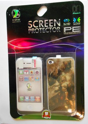 X-One Full Body Iphone 4/4s Skin with Anti-Fingerprint Technology (Matte Legendary Princess Warrior)