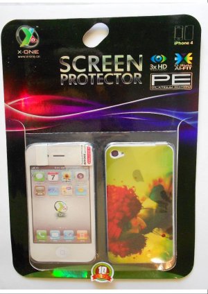 X-One Full Body Iphone 4/4s Skin with Anti-Fingerprint Technology (Matte Snickering Redhead)