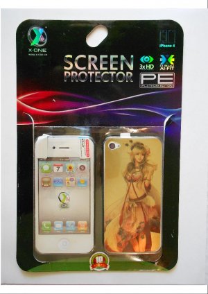 X-One Full Body Iphone 4/4s Skin with Anti-Fingerprint Technology (Matte Elf Lady)