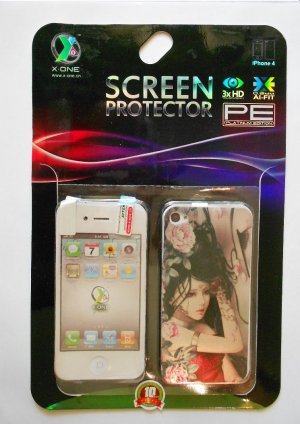 X-One Full Body Iphone 4/4s Skin with Anti-Fingerprint Technology (Matte Chinese Princess)