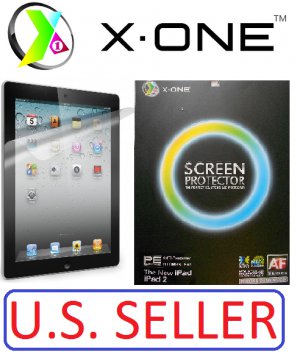X-One Ipad 2nd and 3rd Generation Screen Protector with Anti-Fingerprint Technology (Matte Clear)