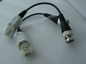 100pairs High Quality CCTV BNC Video Balun Camera Cat5 Transceiver (screwless)