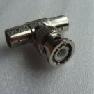 Wholesale 1000pcs T-adaptor 1 Plug with 2 Jack BNC Coaxial Male with Female Connector