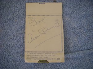 GENUINE ARNOLD PALMER " ARNIE PALMER II " AUTOGRAPH