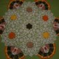 Thanksgiving Turkey's and Leaves Crochet Doily Pattern