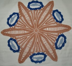 Crochet Dolphin and Starfish Doily Pattern