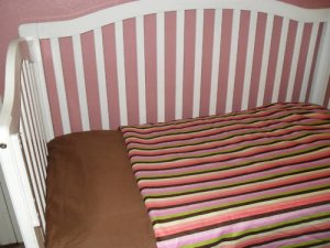 Bold Stripe Baby Comforter & YOU Pick Sheet Color Set!