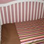 Bold Stripe Baby Comforter & YOU Pick Sheet Color Set!