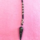 Handmade black and rose gold pendulum