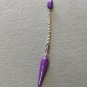Handmade Purple and silver cold porcelain pendulum