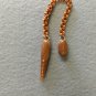 Handmade Copper and translucent polymer clay pendulum