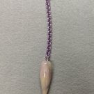 Handmade lavender and grey cold porcelain pendulum