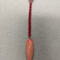 Handmade red and gold cold porcelain pendulum