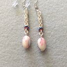 Handmade patriotic dangle earrings