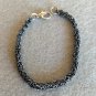Handmade grey byzantine chain bracelet