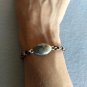 Handmade black and Copper bead, chain bracelet