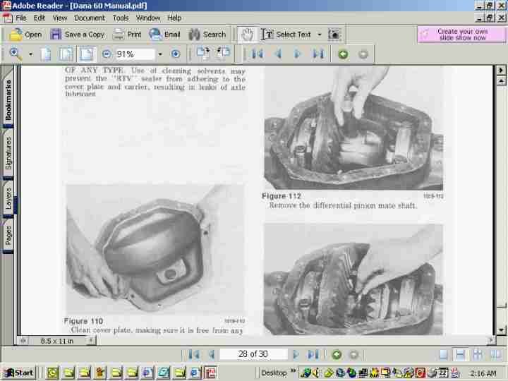 Dana 60 Spicer Axle Repair Manual Frnt And Rear Cuda 440