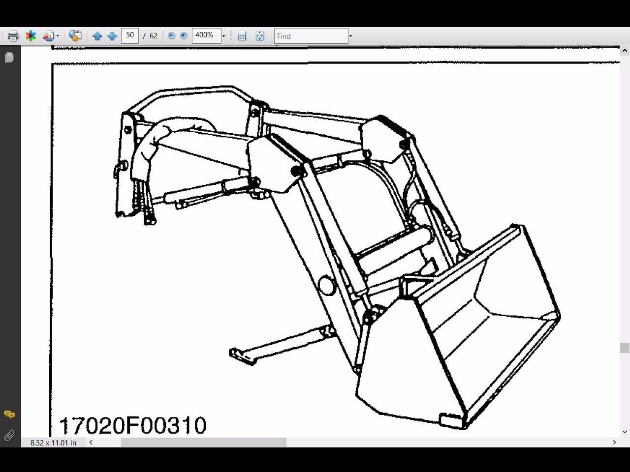 KUBOTA LA351 LA352 LA402 WORKSHOP & PARTS MANUALS LA 351 352 402