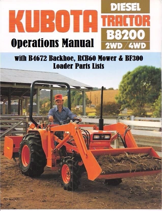 kubota b8200 workshop manual