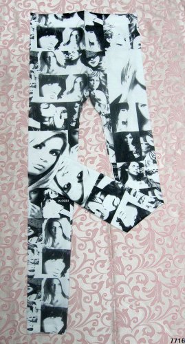 85% Nylon+15% Spandex Global supper Star sexy Legging tight white long pants