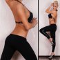 85% Nylon+15% Geometry Rhinestone black stetched Legging sexy tight long pants