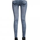 85% Nylon+15% Simple but fashion Legging jeans color blue stetched Legging sexy tight long pants