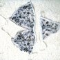 3pcs can mix color white with black flower lace bikini lingerie good quality with g-string