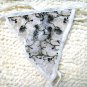 3pcs can mix color white with black flower lace bikini lingerie good quality with g-string