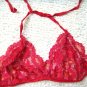 3pcs can mix color Red with black flower lace bikini lingerie Erotic Exotic Adult Lingerie