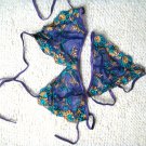 3pcs price can mix color purple with flower lace bikini lingerie with g-string teddy underwear