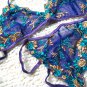 3pcs price can mix color purple with flower lace bikini lingerie with g-string teddy underwear